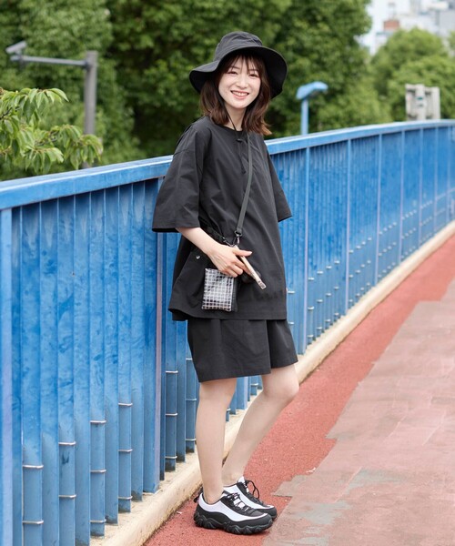 coen（コーエン）の「マルチウェイ2連エコバッグ付きショルダー（ショルダーバッグ・メンズ・ブラック/イエロー・FREE）」の8枚目の写真