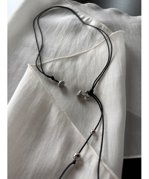 Didot.showroom(ディドット ショールーム)の「ボヘミアンビーズネックレス(ACC 002)(ネックレス・レディース・ブラック・FREE)」の1枚目の写真