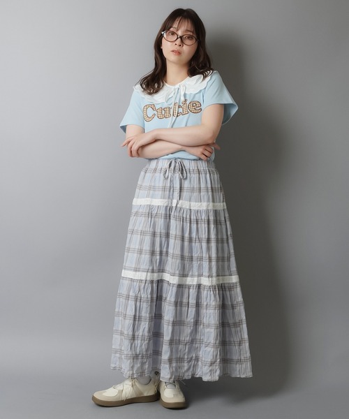 SPINNS（スピンズ）の「コットン付け襟/レース2段（付け襟・レディース・ホワイト・ONESIZE）」の6枚目の写真