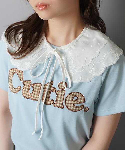 SPINNS（スピンズ）の「コットン付け襟/レース2段（付け襟・レディース・ホワイト・ONESIZE）」の9枚目の写真