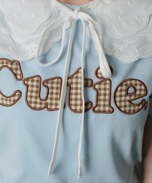 SPINNS（スピンズ）の「コットン付け襟/レース2段（付け襟・レディース・ホワイト・ONESIZE）」の3枚目の写真