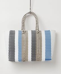 MAISON mou（メゾンムー）の「【Moon Bird/ムーンバード】手編みのメルカドバッグ / 横長（Ｍ）（かごバッグ）」