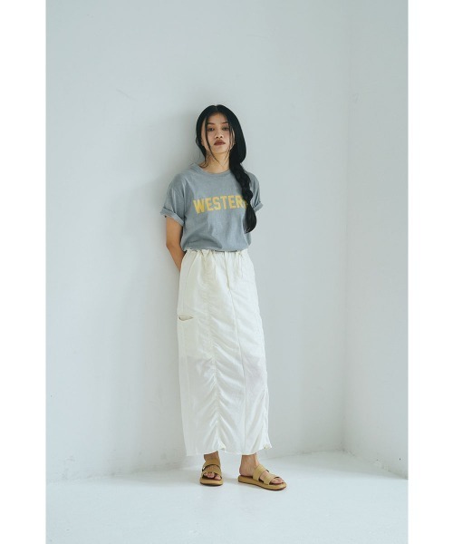 marjour（マージュール）の「WESTERN FADED COLOR TEE（Tシャツ/カットソー・レディース・ピンク/ブルーグレー・M）」の5枚目の写真