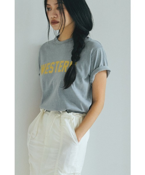 marjour（マージュール）の「WESTERN FADED COLOR TEE（Tシャツ/カットソー・レディース・ピンク/ブルーグレー・M）」の8枚目の写真