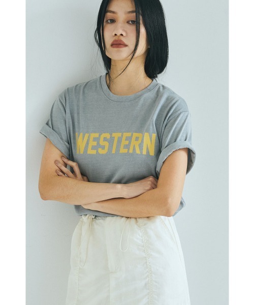 marjour（マージュール）の「WESTERN FADED COLOR TEE（Tシャツ/カットソー・レディース・ピンク/ブルーグレー・M）」の11枚目の写真