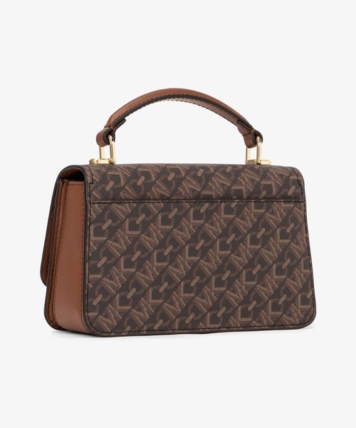 【未使用に近い】マイケルコース ショルダーバッグ モノグラム チェーン セール】DELANCEY エンパイア シグネチャーロゴ トップハンドル