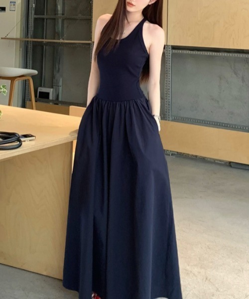 FREE STYLISTS(フリー スタイリスト)の「YUGA_YGMC Halter neck dress(ワンピース・レディース・ネイビー・M/L)」の7枚目の写真
