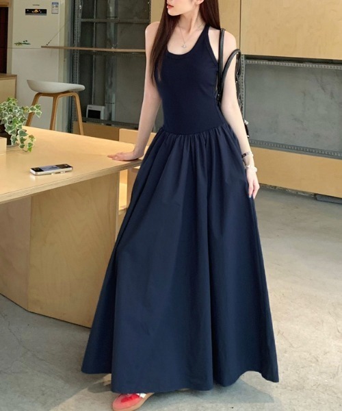 FREE STYLISTS(フリー スタイリスト)の「YUGA_YGMC Halter neck dress(ワンピース・レディース・ネイビー・M/L)」の5枚目の写真