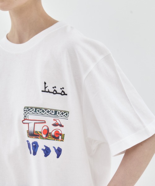 TOGA PULLA/トーガプルラ】Print tee/プリントTシャツ（Tシャツ