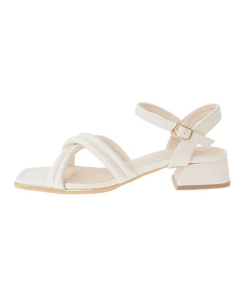 Green　Parks（グリーンパークス）の「・minia チューブストラップサンダル（サンダル・レディース・ブラック/アイボリー・LL/S/M/L）」の8枚目の写真