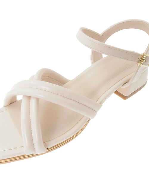 Green　Parks（グリーンパークス）の「・minia チューブストラップサンダル（サンダル・レディース・ブラック/アイボリー・LL/S/M/L）」の12枚目の写真