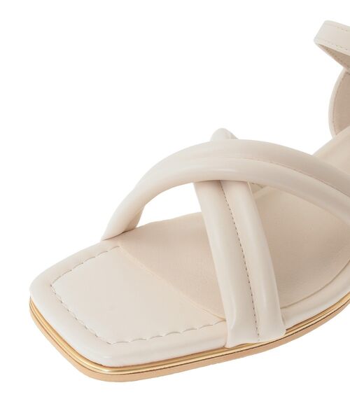 Green　Parks（グリーンパークス）の「・minia チューブストラップサンダル（サンダル・レディース・ブラック/アイボリー・LL/S/M/L）」の13枚目の写真