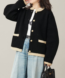 journal standard L'essage | 《SP》【金子綾さん着用】バイカラーボアカーディガン(カーディガン/ボレロ)