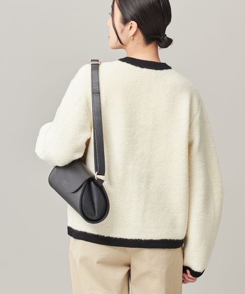 journal standard L'essage（ジャーナルスタンダードレサージュ）の「《SP》【金子綾さん着用】バイカラーボアカーディガン（カーディガン/ボレロ・レディース・ブラック/アイボリー・FREE）」の19枚目の写真