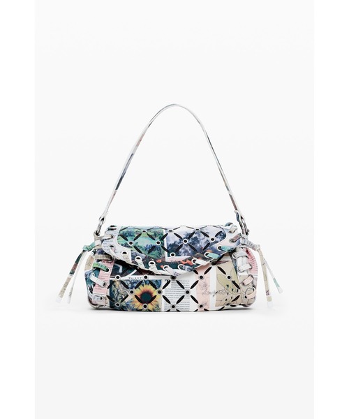 Desigual(デシグアル)の「ニュースペーパープリントミニバッグ ショルダー(ボディバッグ/ウエストポーチ・レディース・マルチ・FREE)」の2枚目の写真