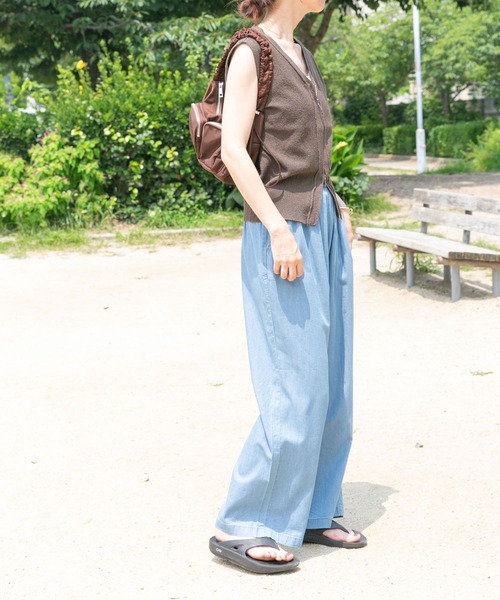 ITEMS URBANRESEARCH（アイテムズ アーバンリサーチ）の「ブークレジップベスト（ベスト・レディース・モカ/ベージュ/ネイビー・FREE）」の11枚目の写真