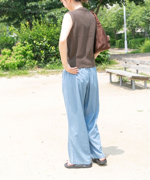 ITEMS URBANRESEARCH（アイテムズ アーバンリサーチ）の「ブークレジップベスト（ベスト・レディース・モカ/ベージュ/ネイビー・FREE）」の12枚目の写真