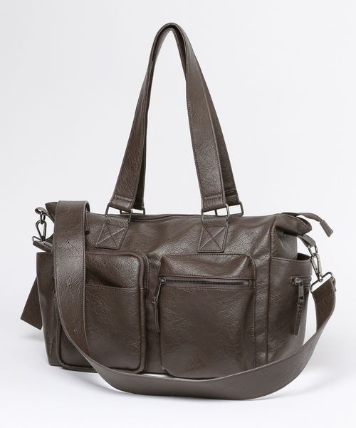 PBLIM（ページボーイリム）の「《UNISEX/PCポケット付き/500mlペットボトルも入る》10ポケットボストンバッグ（ボストンバッグ・レディース・カーキ/ブラック/ブラウン/グレー系その他/ブラック系その他/グリーン系その他/グレイッシュベージュ・FREE）」の15枚目の写真