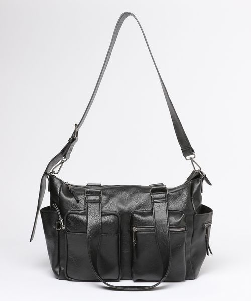 PBLIM（ページボーイリム）の「《UNISEX/PCポケット付き/500mlペットボトルも入る》10ポケットボストンバッグ（ボストンバッグ・レディース・カーキ/ブラック/ブラウン/グレー系その他/ブラック系その他/グリーン系その他/グレイッシュベージュ・FREE）」の18枚目の写真