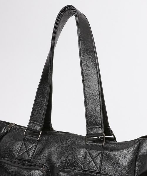 PBLIM（ページボーイリム）の「《UNISEX/PCポケット付き/A4サイズ収納可能/500mlペットボトルも入る》10ポケットボストンバッグ（ボストンバッグ・レディース・カーキ/ブラック/ブラウン/グレー系その他/ブラック系その他/グリーン系その他/グレイッシュベージュ・FREE）」の17枚目の写真