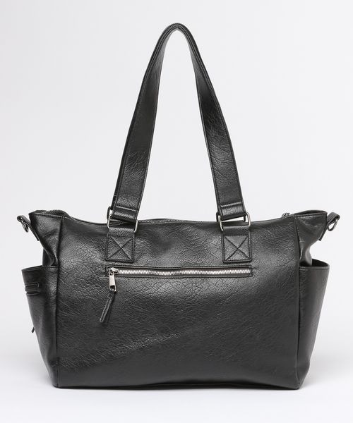 PBLIM（ページボーイリム）の「《UNISEX/PCポケット付き/A4サイズ収納可能/500mlペットボトルも入る》10ポケットボストンバッグ（ボストンバッグ・レディース・カーキ/ブラック/ブラウン/グレー系その他/ブラック系その他/グリーン系その他/グレイッシュベージュ・FREE）」の19枚目の写真