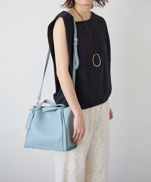 le.coeur blanc(ルクールブラン)の「3setソフトレザー調バッグ(ショルダーバッグ・レディース・ベージュ/ブラック/シルバー/サックスブルー/ホワイト系その他2・FREE)」の9枚目の写真