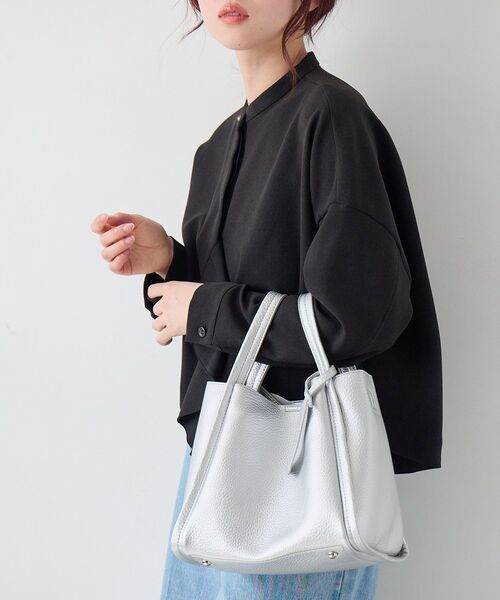 le.coeur blanc(ルクールブラン)の「3setソフトレザー調バッグ(ショルダーバッグ・レディース・ベージュ/ブラック/シルバー/サックスブルー/ホワイト系その他2・FREE)」の17枚目の写真