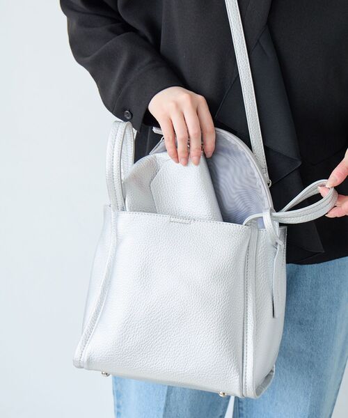 le.coeur blanc(ルクールブラン)の「3setソフトレザー調バッグ(ショルダーバッグ・レディース・ベージュ/ブラック/シルバー/サックスブルー/ホワイト系その他2・FREE)」の21枚目の写真