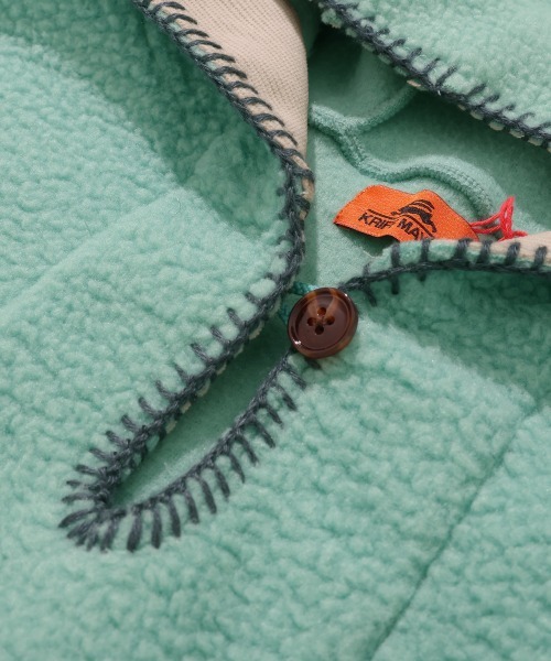 KRIFF MAYER Lady's Collection（クリフメイヤーレディースコレクション）の「【軽い・暖かい】フリースメキシカンパーカー（パーカー・レディース・ナチュラル/ワインレッド/ミント/ネイビー・MEDIUM/LARGE）」の10枚目の写真