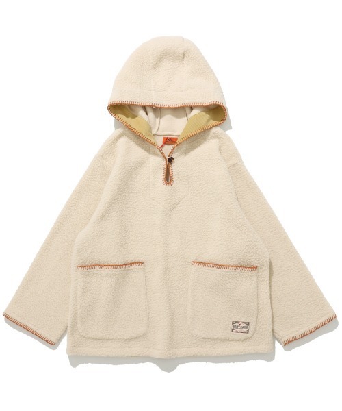 KRIFF MAYER Lady's Collection（クリフメイヤーレディースコレクション）の「【軽い・暖かい】フリースメキシカンパーカー（パーカー・レディース・ナチュラル/ワインレッド/ミント/ネイビー・MEDIUM/LARGE）」の16枚目の写真