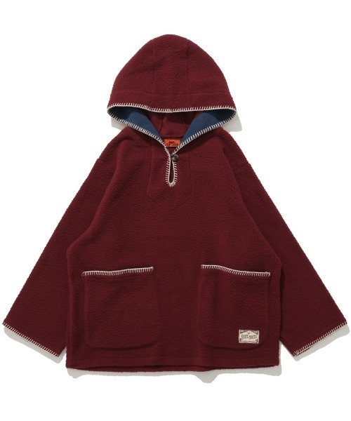 KRIFF MAYER Lady's Collection（クリフメイヤーレディースコレクション）の「【軽い・暖かい】フリースメキシカンパーカー（パーカー・レディース・ナチュラル/ワインレッド/ミント/ネイビー・MEDIUM/LARGE）」の17枚目の写真