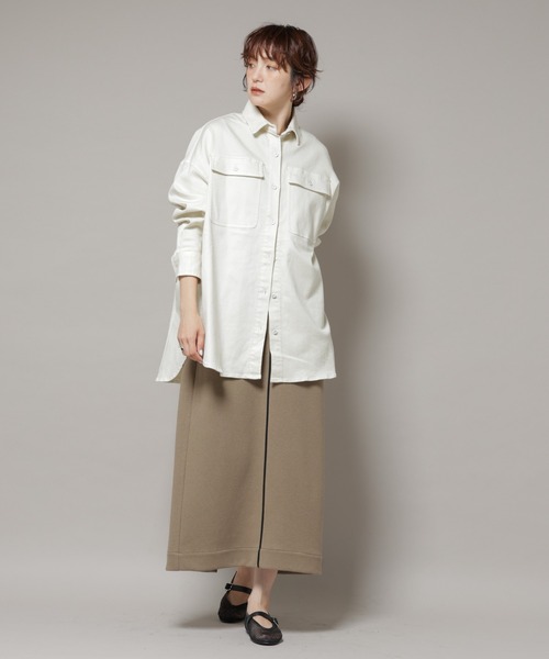 Healthy denim（ヘルシーデニム）の「Healthy DENIM/Almond ビッグシャツ（シャツ/ブラウス・レディース・ベージュ系その他・1）」の6枚目の写真