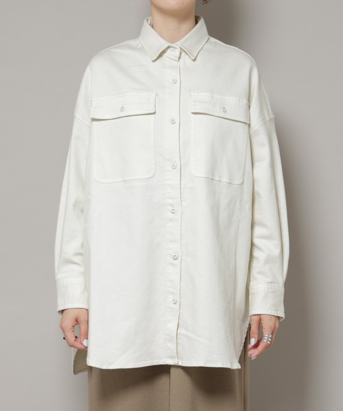 Healthy denim（ヘルシーデニム）の「Healthy DENIM/Almond ビッグシャツ（シャツ/ブラウス・レディース・ベージュ系その他・1）」の9枚目の写真