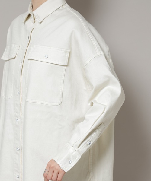 Healthy denim（ヘルシーデニム）の「Healthy DENIM/Almond ビッグシャツ（シャツ/ブラウス・レディース・ベージュ系その他・1）」の13枚目の写真
