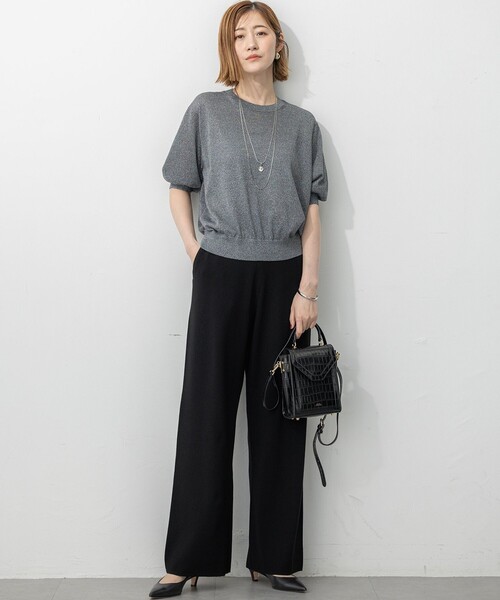 VERY9月号掲載/洗える/吊り干しOK】ヴィスコースストレッチ ワイド