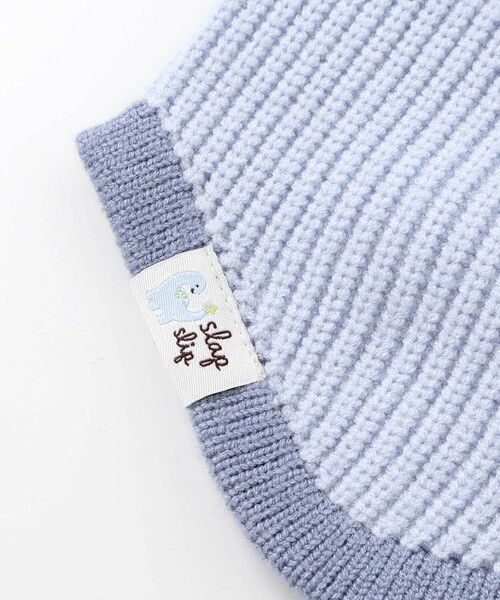 SLAP SLIP BABY(スラップスリップベビー)の「クマウサギ立体モチーフ付きニット帽ベビー(44~48cm)(その他ベビー用品・キッズ・オフホワイト/ブルー/ピンク・FREE)」の16枚目の写真