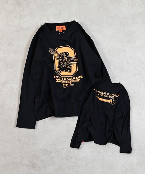 MARKEY'S（マーキーズ）の「【UNIVERSAL OVERALL】別注プリントロンTee（Tシャツ/カットソー・キッズ・オフホワイト/ブラック/杢グレー・130/120/100/95/90/80/110/150/140）」の3枚目の写真