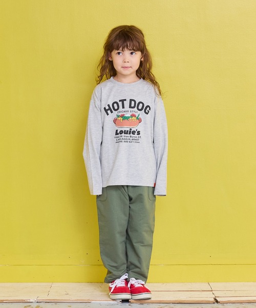 MARKEY'S（マーキーズ）の「【UNIVERSAL OVERALL】別注プリントロンTee（Tシャツ/カットソー・キッズ・オフホワイト/ブラック/杢グレー・130/120/100/95/90/80/110/150/140）」の7枚目の写真