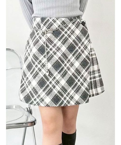 lily brown ロービングチェックスカショーパン ロービングチェックスカショーパン(その他パンツ)|LILY BROWN