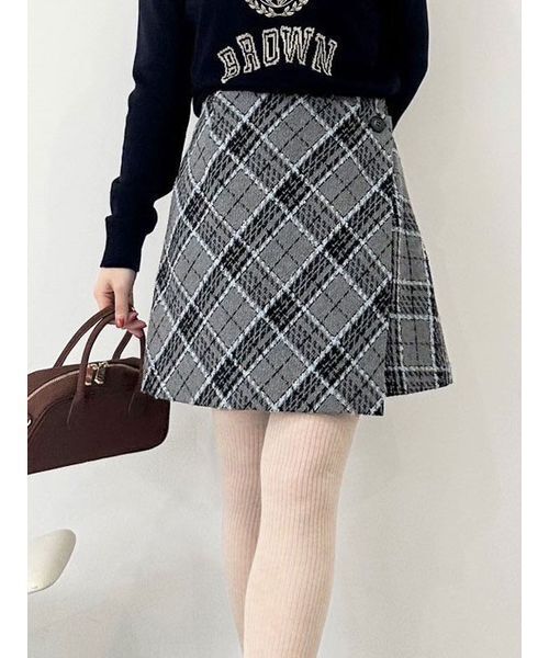 リリーブラウン　ロービングチェックスカショーパン ロービングチェックスカショーパン（その他パンツ）｜LILY BROWN
