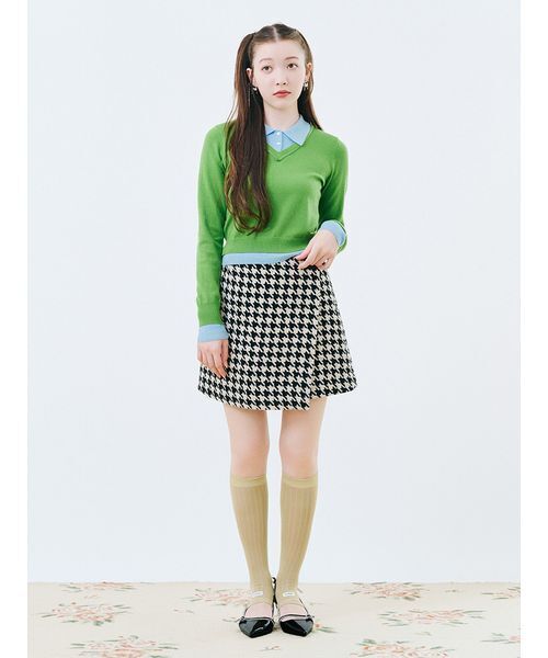 LILY BROWN(リリーブラウン)の「ロービングチェックスカショーパン(その他パンツ・レディース・グレー/ダークグレー/ベージュ/レッド・0/1/2)」の6枚目の写真