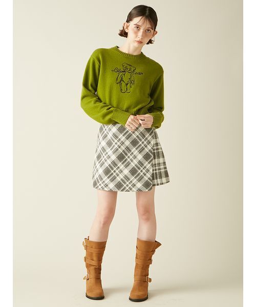 lily brown ロービングチェックスカショーパン ロービングチェックスカショーパン（その他パンツ）｜LILY BROWN