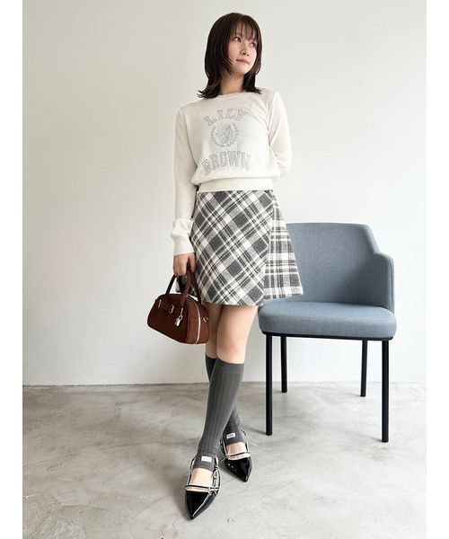 lily brown ロービングチェックスカショーパン ロービングチェックスカショーパン（その他パンツ）｜LILY BROWN