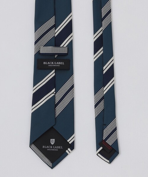 BLACK LABEL CRESTBRIDGE（ブラックレーベル・クレストブリッジ）の「アクセントカラーレジメンタルタイ（ネクタイ・メンズ・ベージュ系その他7/グレー系その他/ネイビー・FREE）」の4枚目の写真