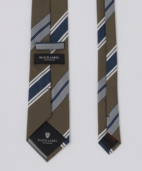 BLACK LABEL CRESTBRIDGE（ブラックレーベル・クレストブリッジ）の「アクセントカラーレジメンタルタイ（ネクタイ・メンズ・ベージュ系その他7/グレー系その他/ネイビー・FREE）」の8枚目の写真