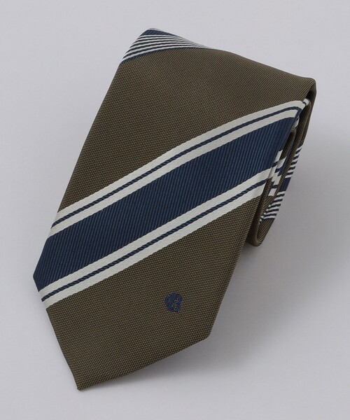 BLACK LABEL CRESTBRIDGE（ブラックレーベル・クレストブリッジ）の「アクセントカラーレジメンタルタイ（ネクタイ・メンズ・ベージュ系その他7/グレー系その他/ネイビー・FREE）」の9枚目の写真