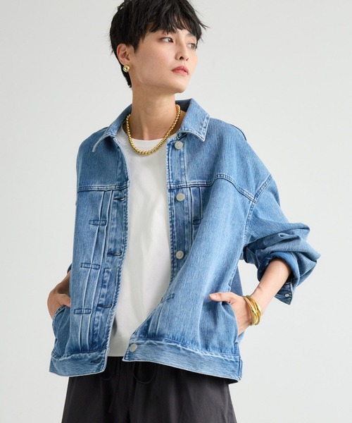 BARNYARDSTORM（バンヤードストーム）の「BARNYARDSTORM / カットデニムＧジャン / ハンドウォッシャブル＜セットアップ対応＞ 【「BABALOG」チャンネルご紹介アイテム】（デニムジャケット・レディース・インディゴブルー・S/M）」の14枚目の写真