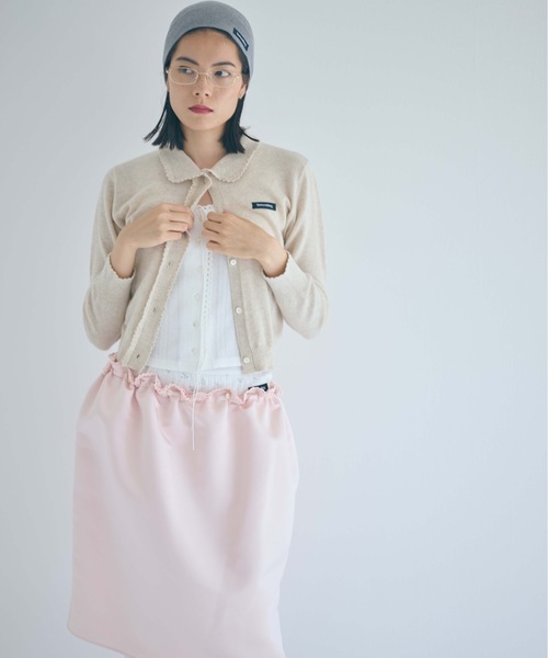 SEA（シー）の「カシミヤ フリル ニットカーディガン（カーディガン/ボレロ・レディース・グレー/ベージュ・ONE SIZE）」の21枚目の写真