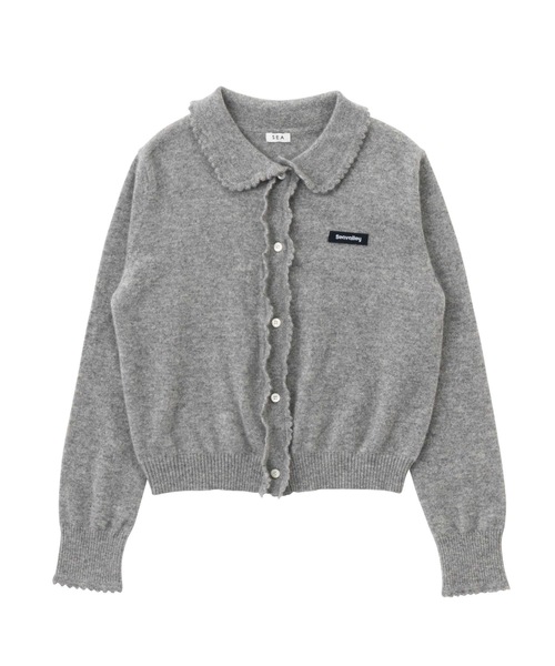 SEA（シー）の「カシミヤ フリル ニットカーディガン（カーディガン/ボレロ・レディース・グレー/ベージュ・ONE SIZE）」の22枚目の写真
