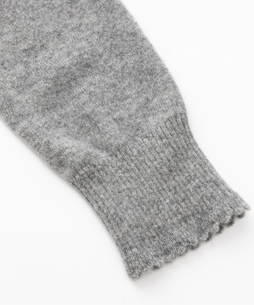 SEA（シー）の「カシミヤ フリル ニットカーディガン（カーディガン/ボレロ・レディース・グレー/ベージュ・ONE SIZE）」の9枚目の写真